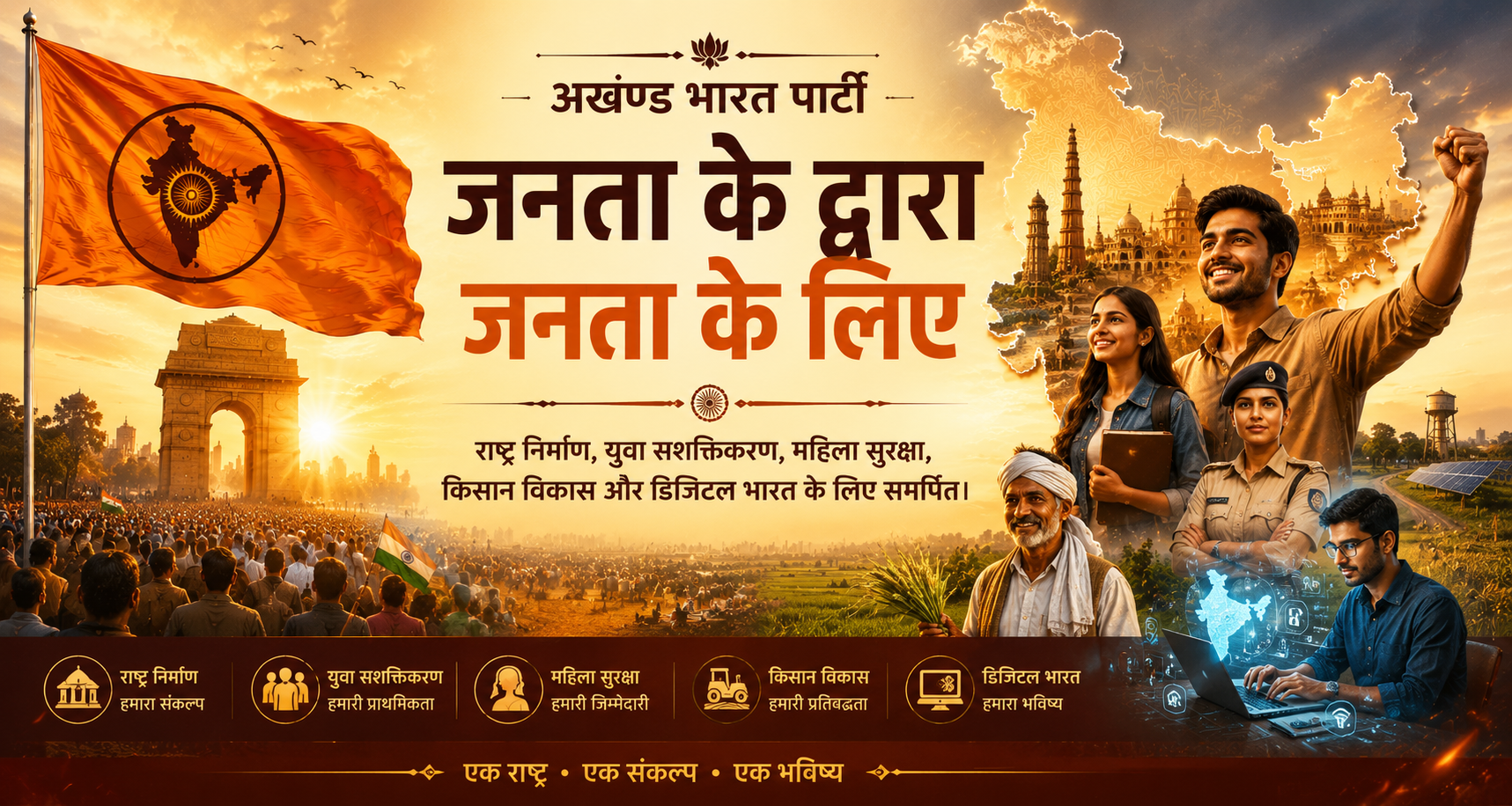 Akhand Bharat Party Banner